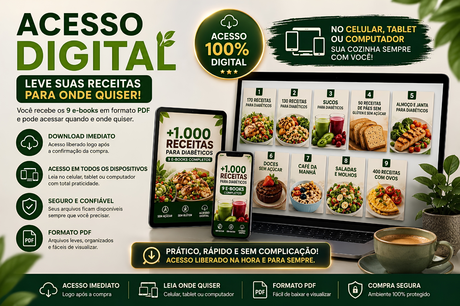 Acesso 100% digital: leia no celular, tablet ou computador